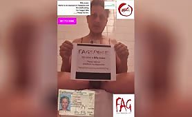 Billy Evans wants to be exposed on Fagspose.com